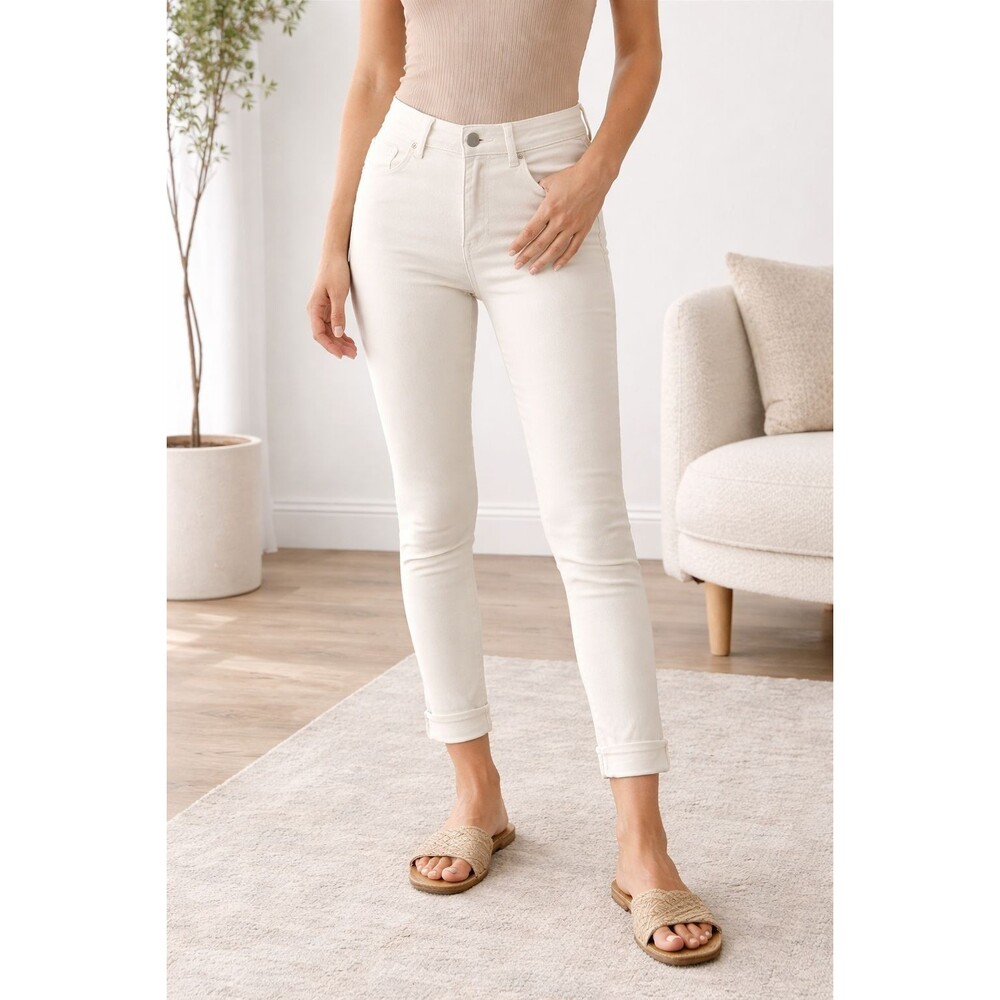 SOUTHERN TIDE Ivory Skinny Jeans 27 Mide Rise Women's Stretch Denim